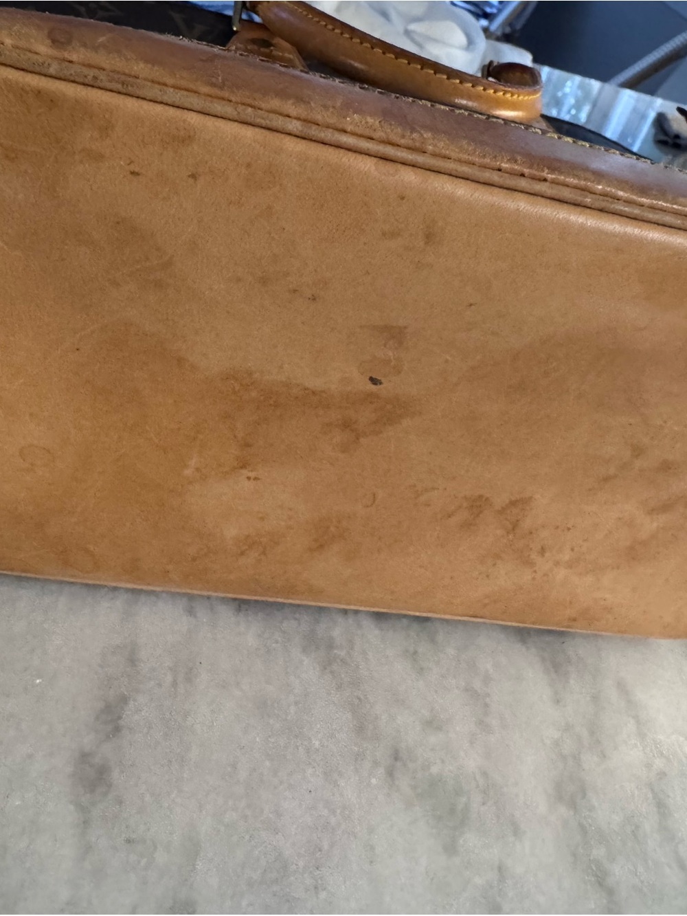Authentic Louis Vuitton Brown Monogram Canvas Alma PM with Tan Trim - Picture 9 of 15